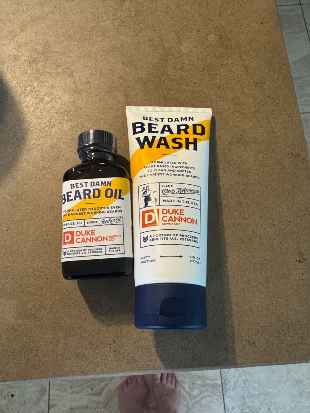 Duke Cannon Best Damn Beard Oil – Redwood Scent. never been opened